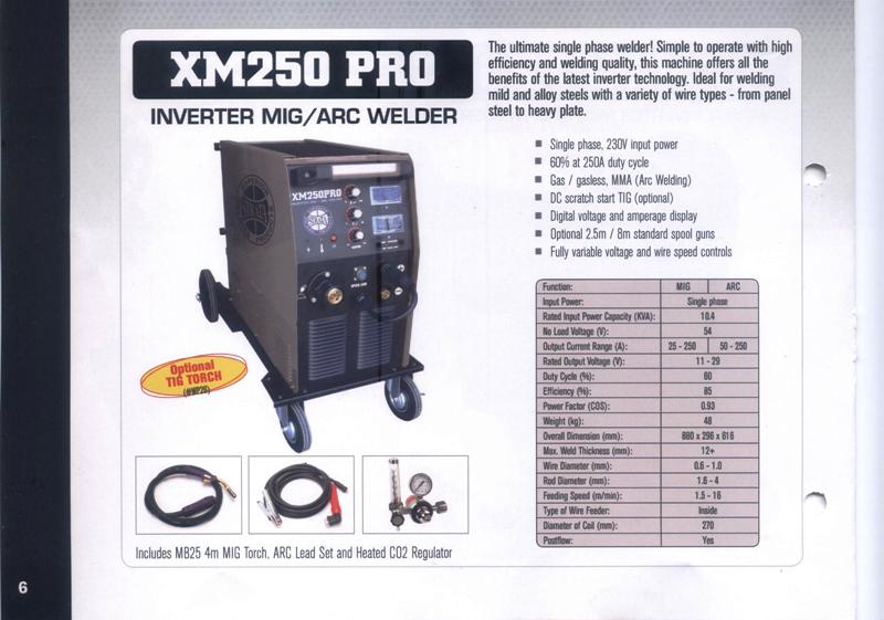 Mig welder new Strata XM250PRO single phase mig/arc optional tig, optional spoolgun