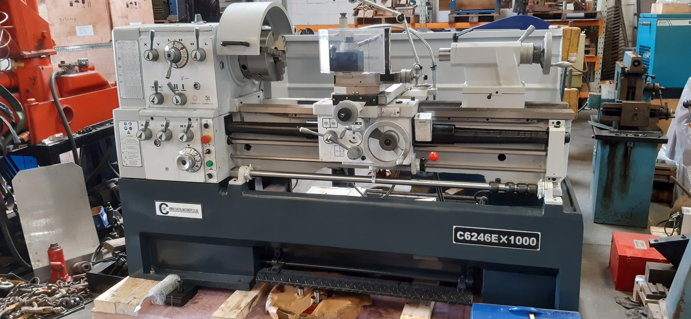Lathe CML C6246/1000 3 phase (new) 80mm spindle, 1000 B/centres 460mm swing 