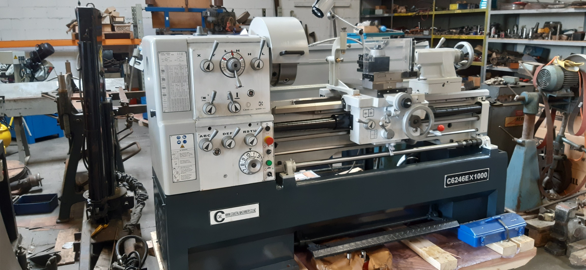 Lathe CML C6246/1000 3 phase (new) 80mm spindle, 1000 B/centres 460mm swing 